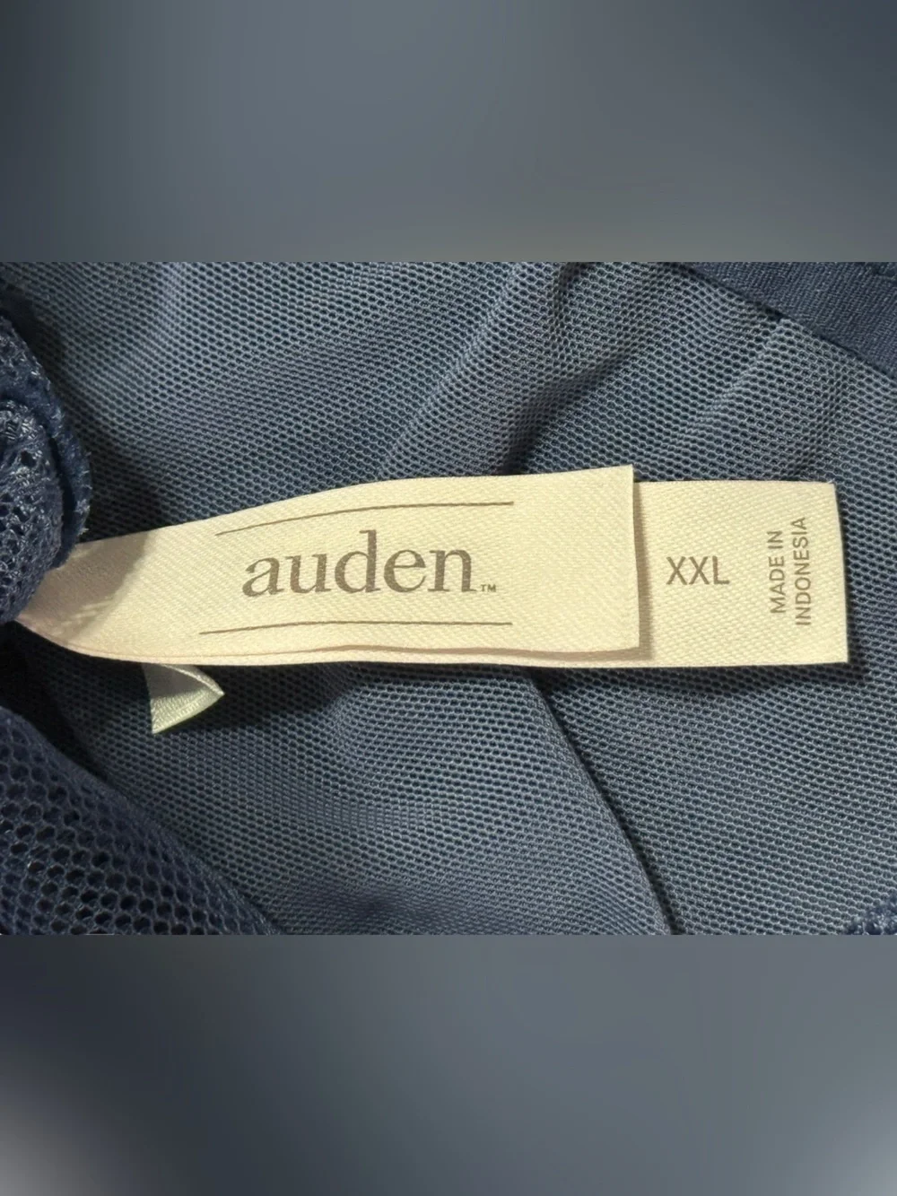 Auden Satin & Lace Unlined Bralette Navy Blue NWT